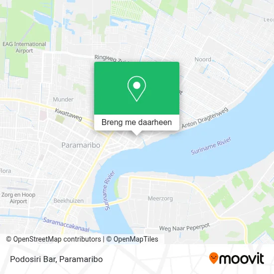Podosiri Bar kaart