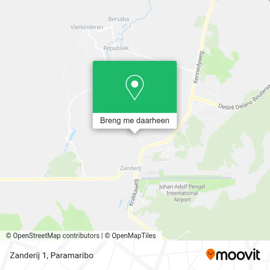 Zanderij 1 kaart