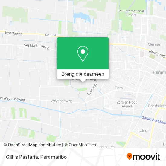 Gilli's Pastaria kaart