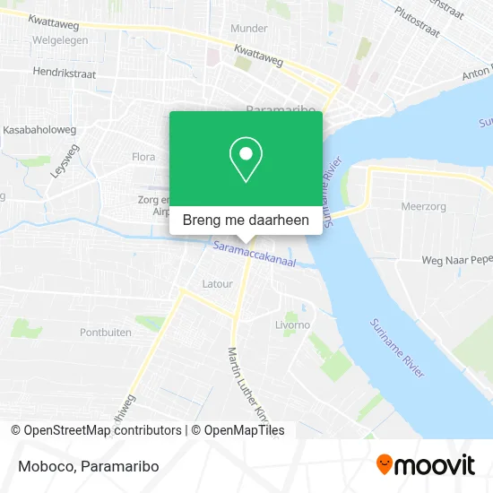 Moboco kaart