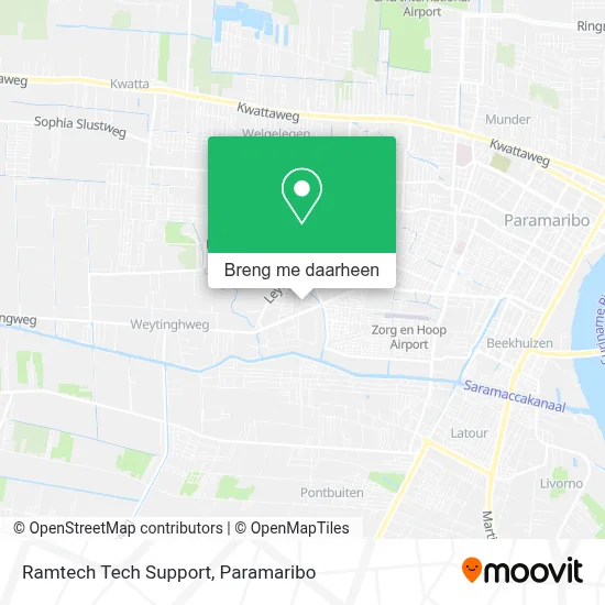 Ramtech Tech Support kaart