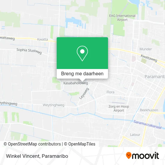 Winkel Vincent kaart