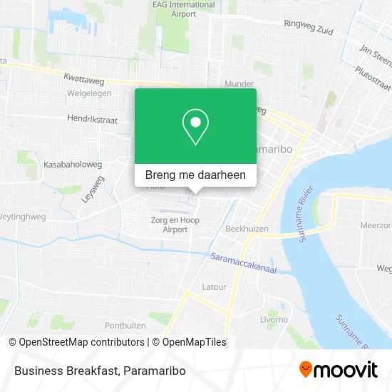 Business Breakfast kaart