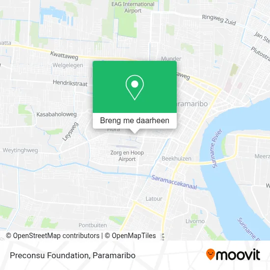 Preconsu Foundation kaart