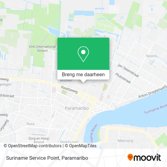 Suriname Service Point kaart