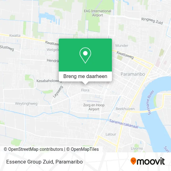 Essence Group Zuid kaart
