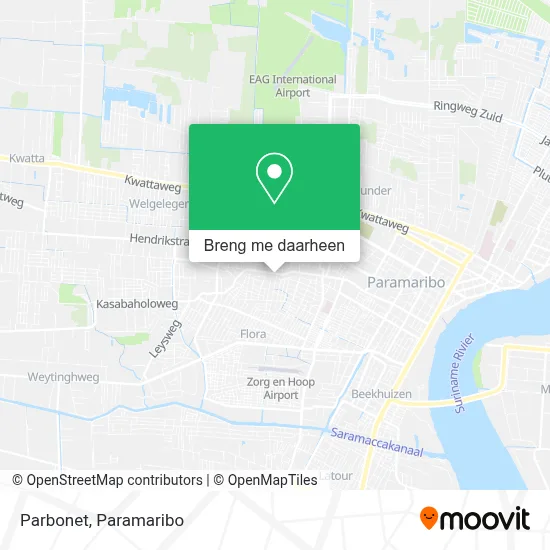 Parbonet kaart
