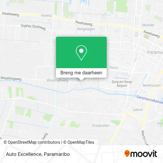 Auto Excellence kaart