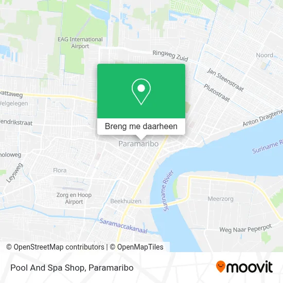 Pool And Spa Shop kaart