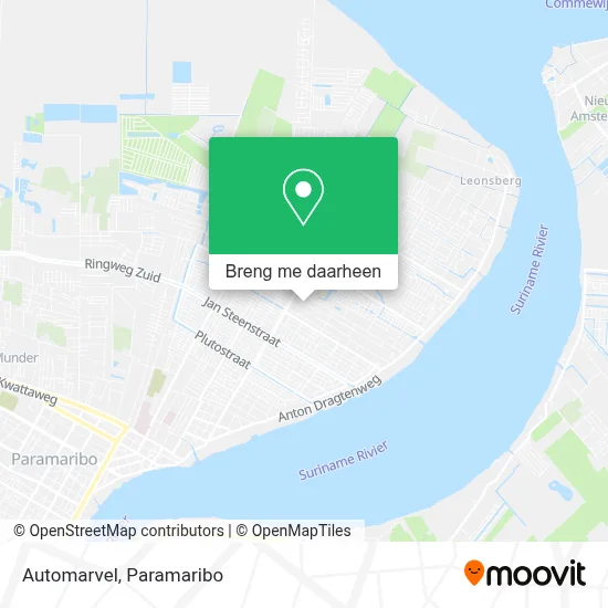 Automarvel kaart