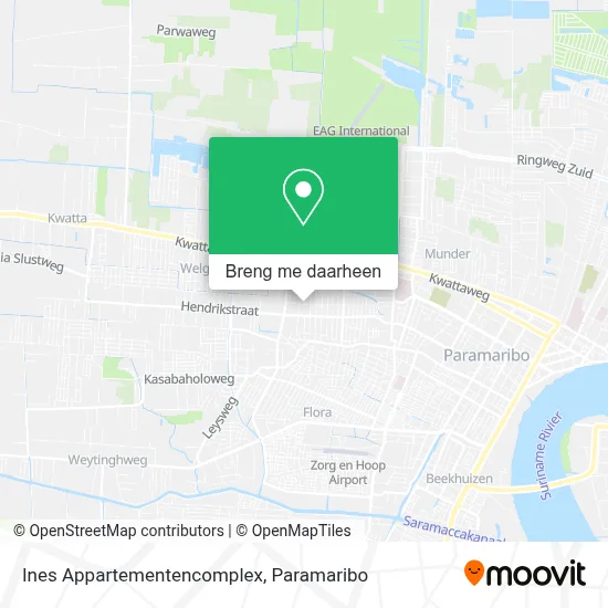 Ines Appartementencomplex kaart