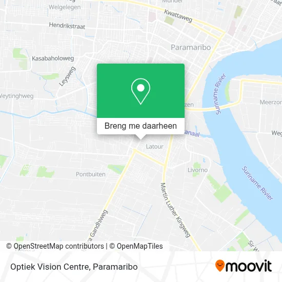 Optiek Vision Centre kaart