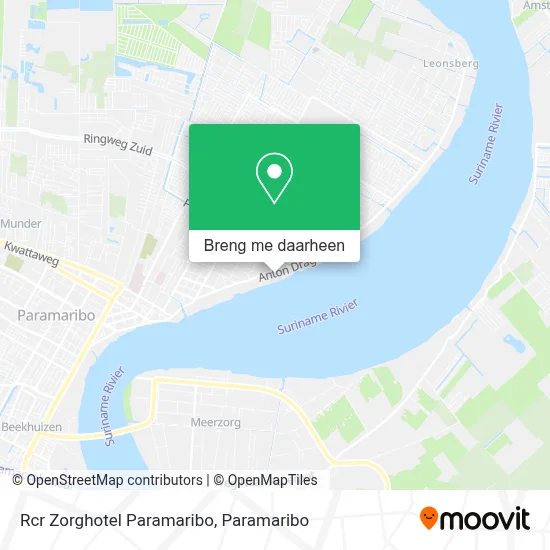 Rcr Zorghotel Paramaribo kaart