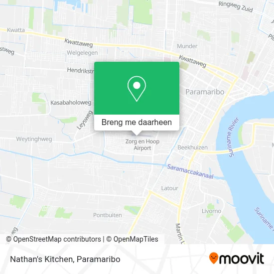 Nathan's Kitchen kaart
