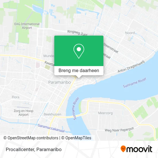 Procallcenter kaart