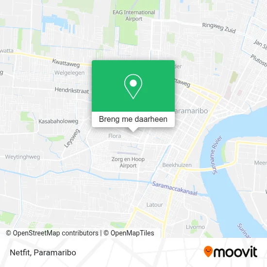 Netfit kaart
