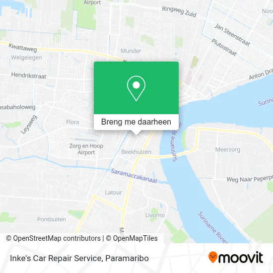 Inke's Car Repair Service kaart
