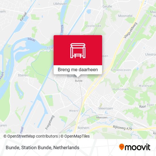 Bunde, Station Bunde kaart