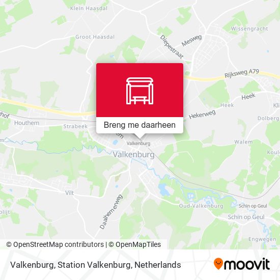 Valkenburg, Station Valkenburg kaart