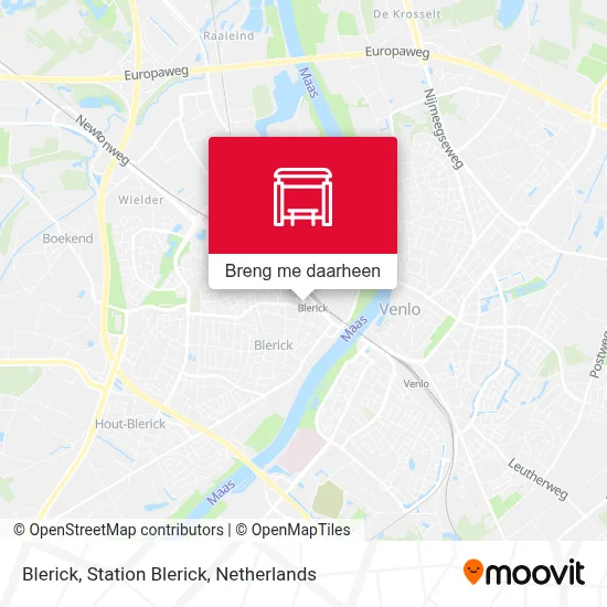 Blerick, Station Blerick kaart