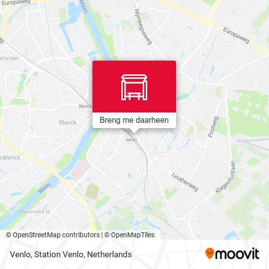Venlo, Station Venlo kaart