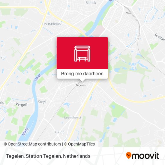 Tegelen, Station Tegelen kaart