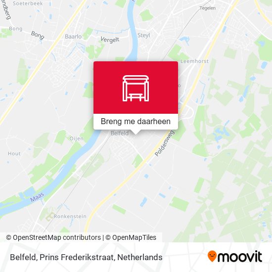 Belfeld, Prins Frederikstraat kaart