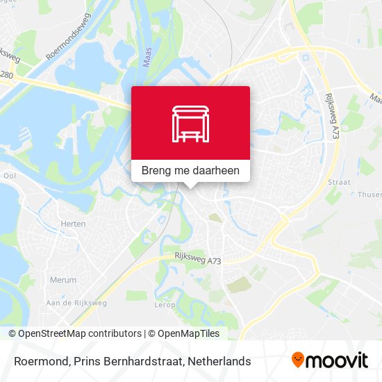 Roermond, Prins Bernhardstraat kaart