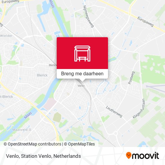 Venlo, Station Venlo kaart