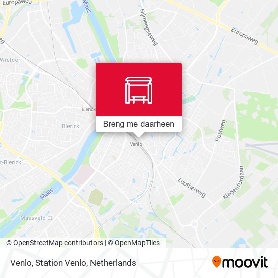 Venlo, Station Venlo kaart
