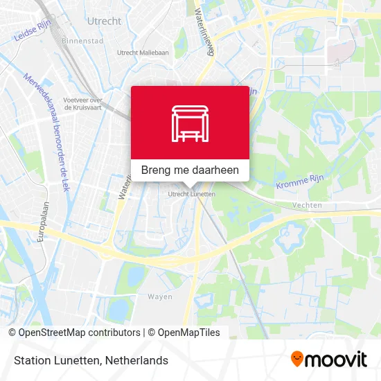 Station Lunetten kaart