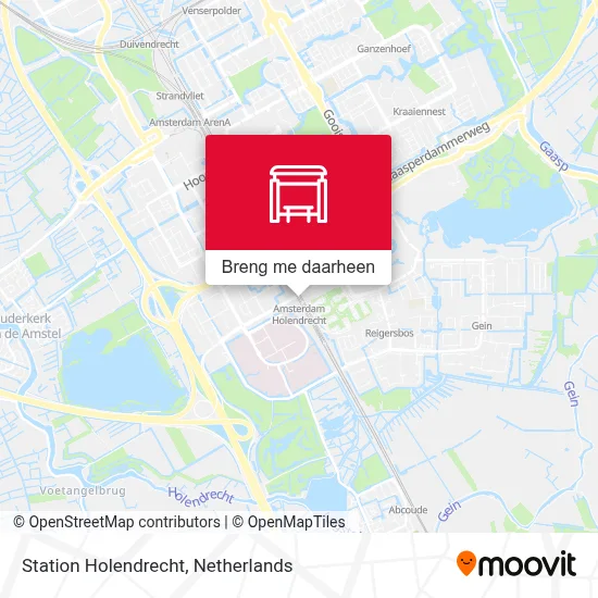 Station Holendrecht kaart