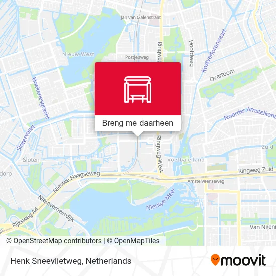 Henk Sneevlietweg kaart