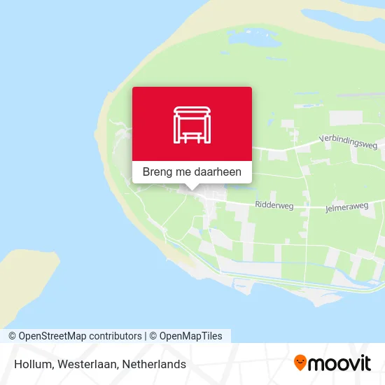 Hollum, Westerlaan kaart