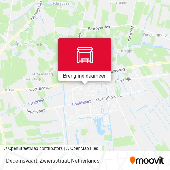 Dedemsvaart, Zwiersstraat kaart