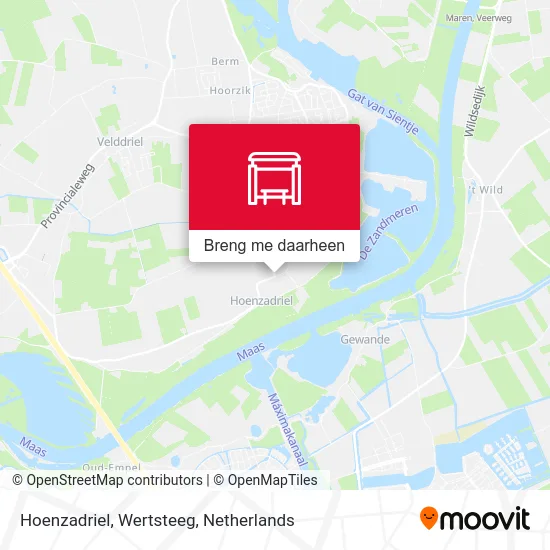 Hoenzadriel, Wertsteeg kaart