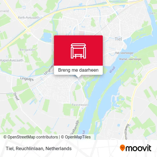 Tiel, Reuchlinlaan kaart