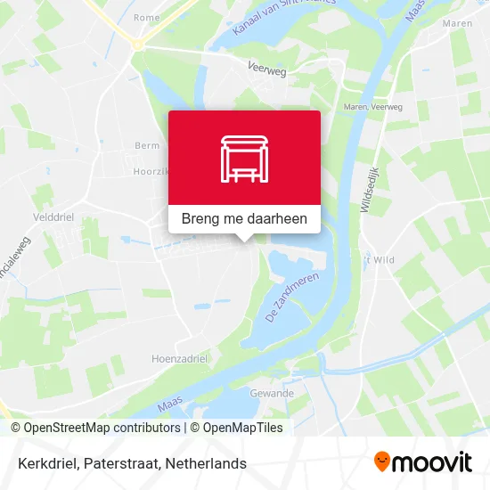 Kerkdriel, Paterstraat kaart