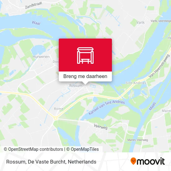 Rossum, De Vaste Burcht kaart