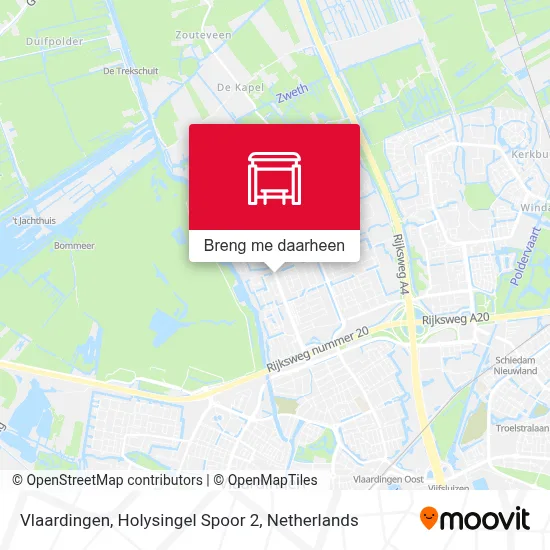 Vlaardingen, Holysingel Spoor 2 kaart