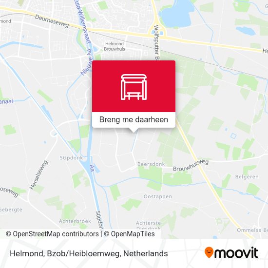 Helmond, Bzob/Heibloemweg kaart