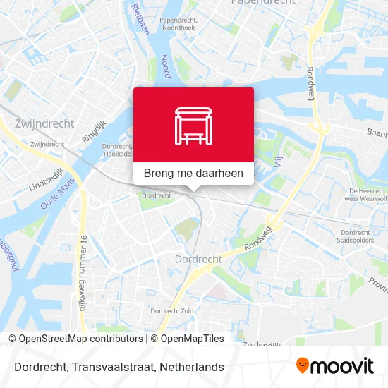 Dordrecht, Transvaalstraat kaart