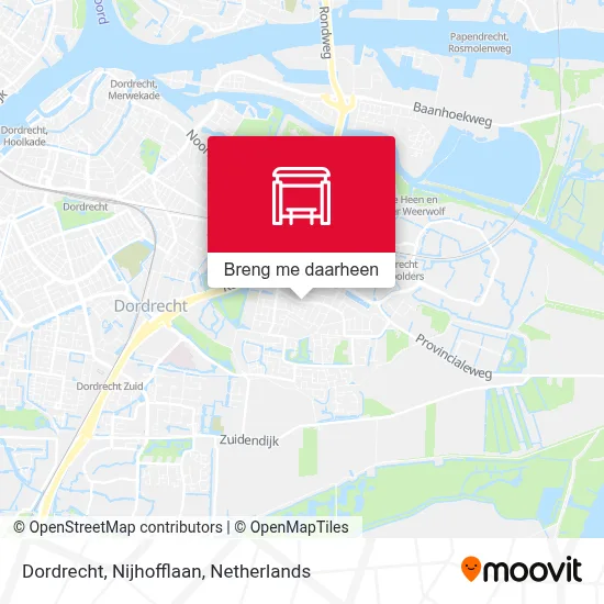 Dordrecht, Nijhofflaan kaart