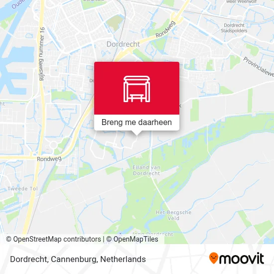 Dordrecht, Cannenburg kaart