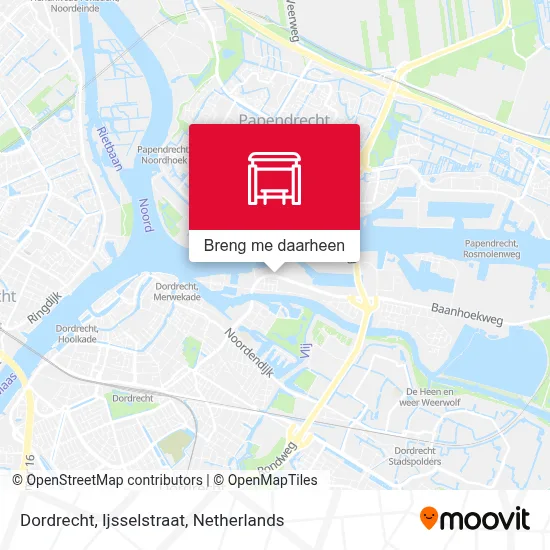 Dordrecht, Ijsselstraat kaart