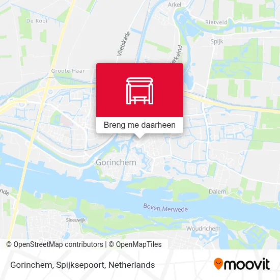 Gorinchem, Spijksepoort kaart