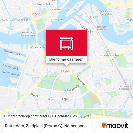 Rotterdam, Zuidplein (Perron G) kaart