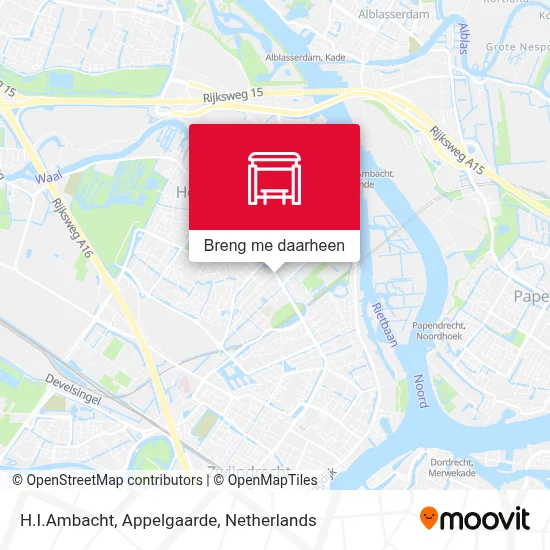 H.I.Ambacht, Appelgaarde kaart