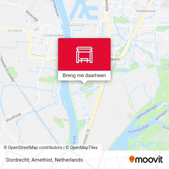 Dordrecht, Amethist kaart