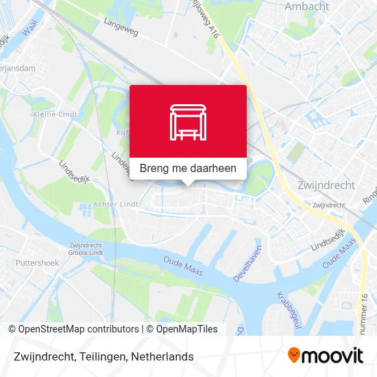 Zwijndrecht, Teilingen kaart